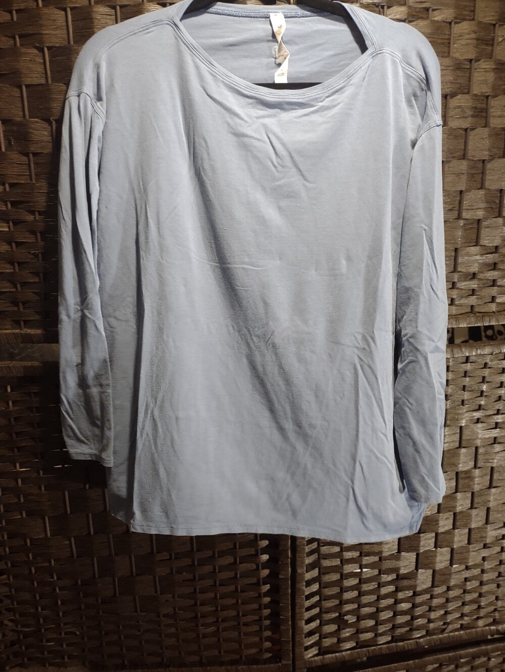 Lululemon Powder Blue Long Sleeve Boat Neck Top Size 10